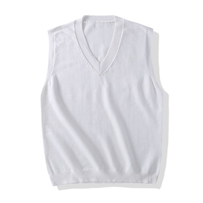 Men Knit Sweater Vest ins sweater vest Korean fashion clothes