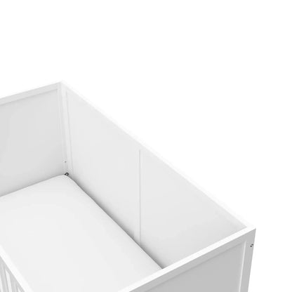 3-in-1 Convertible Crib (White) - Gold Certified, Converts to Toddler Bed & Daybed, Fits Standard Full-Size Crib Matt