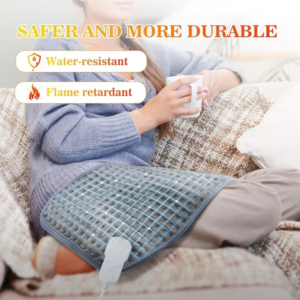 Electric Heating Blanket 2025 New 60*30cm 9 Levels Thermal Pads Heated Mat Soft Safe Winter Body Back Leg Warmer for Home Use