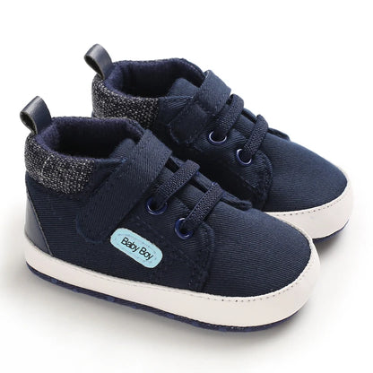 Lucky Blue Four Seasons Baby Soft Sole Walking Shoes for 0-1 Year Old Boys Casual Lightweight Sports Shoes Indoor Walking Shoes