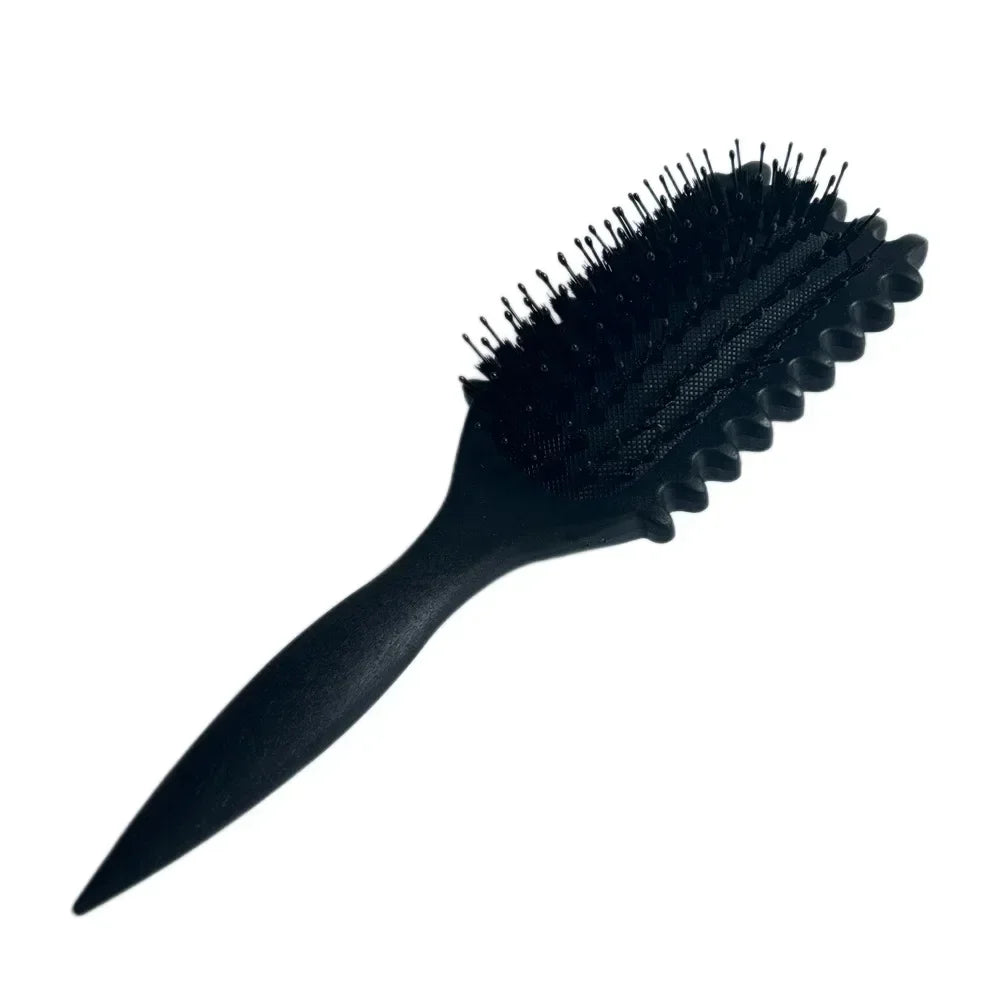 Salon Styling Curly Hair Styling Brush Curl Hair Brush for Combing and Shaping Men's and Women's Curls Reduce Pulling Tools