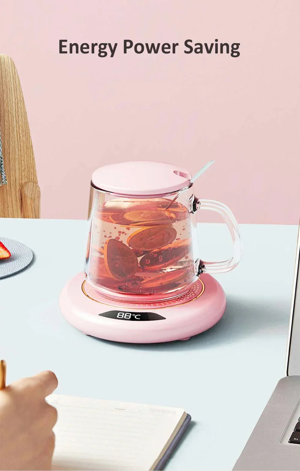 Mug Warmer USB Cup Heater Electric Coffee Milk Tea Water Heating Pad Thermostatic Coasters Cup Warmer for Home Office Mug Heater