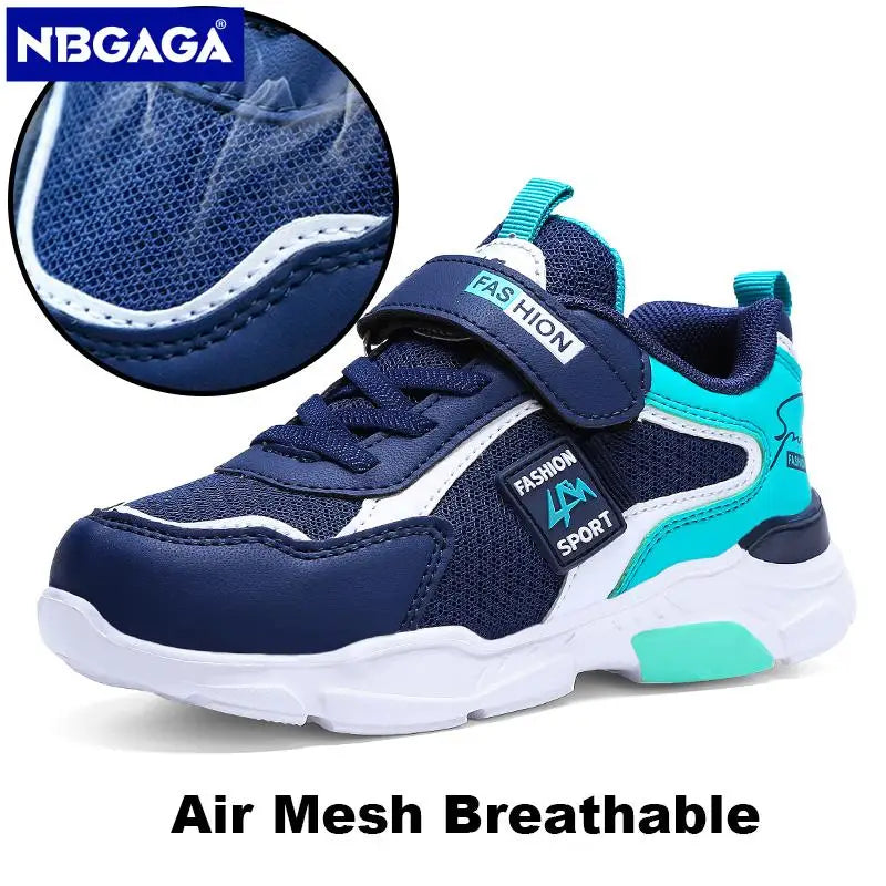 Children Casual Shoes for Boys Breathable Sneaker Summer Air Mesh Kids Hook & Loop Students School Shoe Size28-40