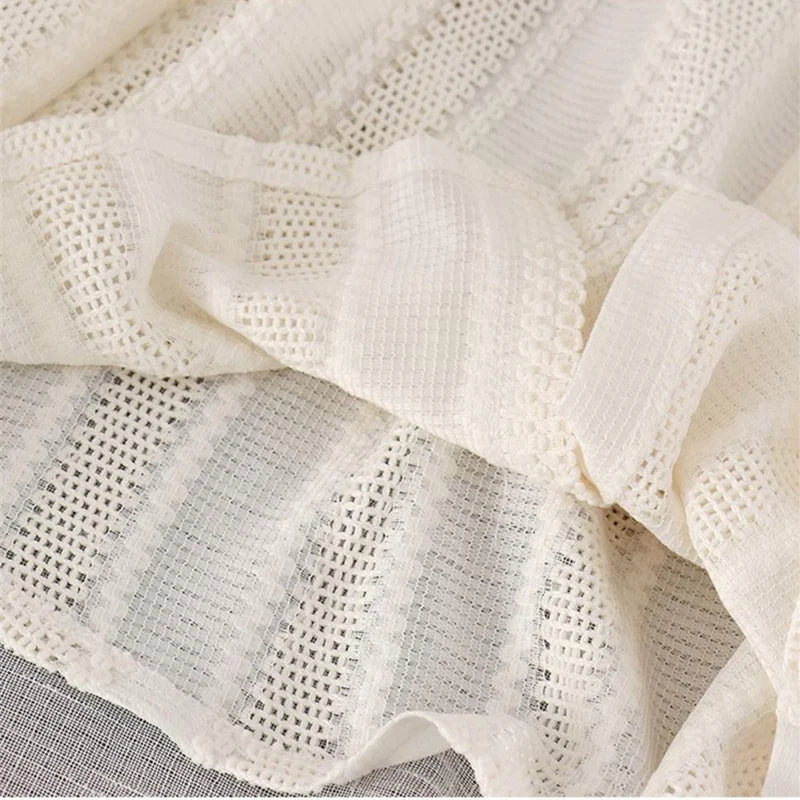 Shirts Women Peter Pan Collar Hollow Out Fashion Tender Sweet Solid Young French Style Elegant Ins Топ Женский New Arrival Chic