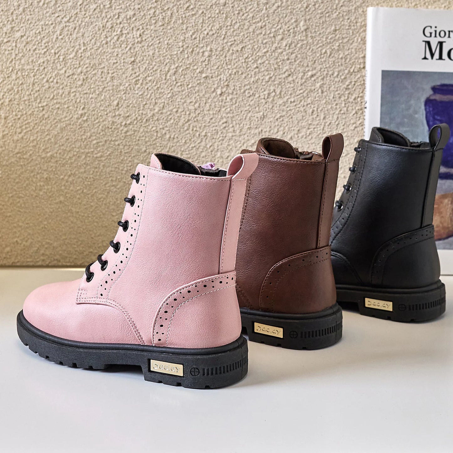 Kids Fashion snow warm  waterproof Anti slip girls boots