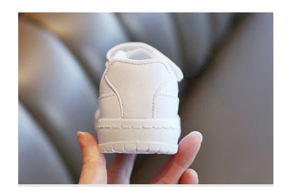 Autumn Kids White Sneakers Leisure Soft Bottom Fashion Boys Girls Sport Shoes All-match Children Trainers Non-slip Running Shoes