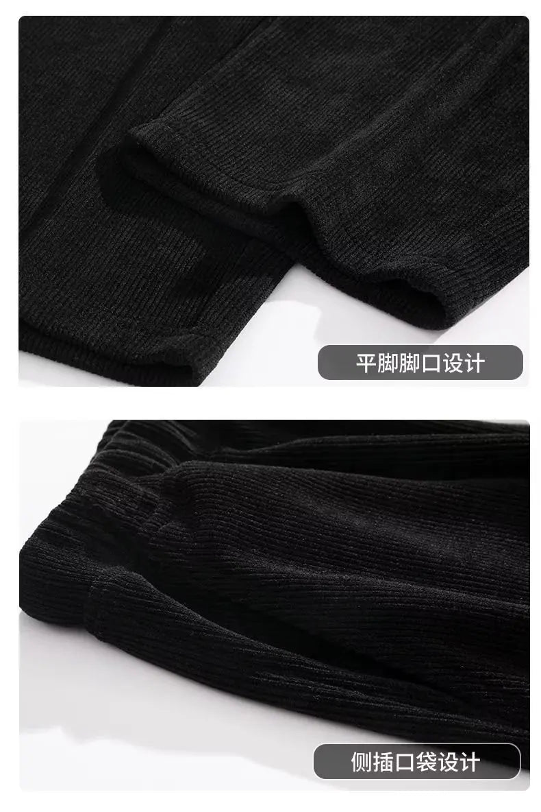 2025 New Design Spring Autumn Straight Sweatpants men baggy pants Men's pants joggers Male Loose Grey Casual Pants for men's