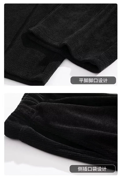 2025 New Design Spring Autumn Straight Sweatpants men baggy pants Men's pants joggers Male Loose Grey Casual Pants for men's