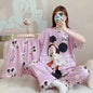 Women's New Three-piece Pajamas Home wear Set of Sweet Pajamas Cartoon Leisure Women's Home wear Pajamas Set