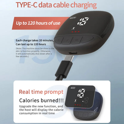 Smart EMS muscle stimulator; home muscle exercise massager; fat burning fitness device