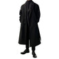 Korean Trend Men's Loose Casual Single-breasted Overcoat Autumn Winter Fashion New Long Sleeve Woolen Long Coat