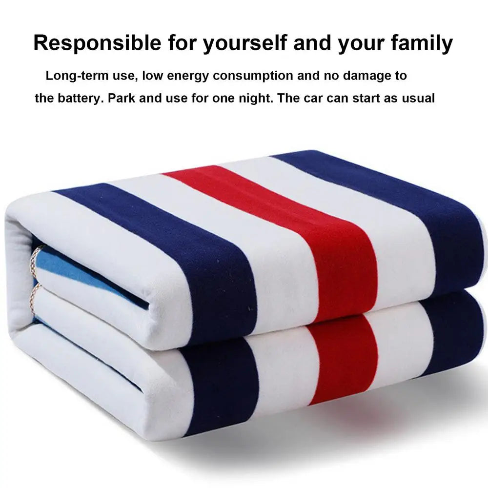 Heated Car Blanket Electric Waterproof Warming Throw With 3 Temperature Settings Electric Warming Blankets For Vehicle Interior