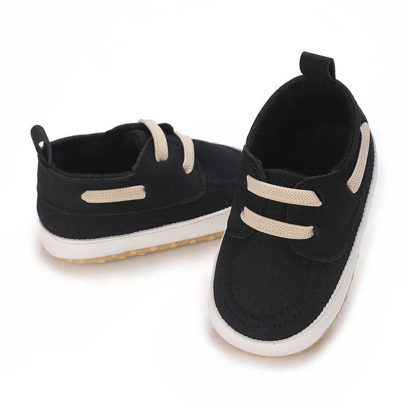 Newborn Baptist Shoes New Leather Gentleman Shoes Anti-slip Soft Bottom Indoor Baby Boys and Girls Casual Shoes Walking Shoes