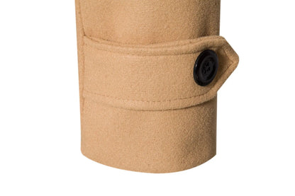 Men's Extra Long Woolen Black Coat Windbreaker Winter Warm Gentleman Coat Jackets Male Elegant Regular Fit Casual Daily Clothing