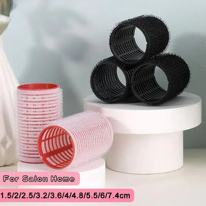 6pcs Hair Rollers Heatless Hair Curlers No Heat Hair Bangs Volume Self-adhesive Hook Curlers DIY Styling Tools & Accessories