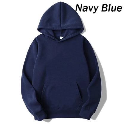 New Men's solid color hoodie autumn/winter fashion sportswear casual pullover couple street wear long sleeved top