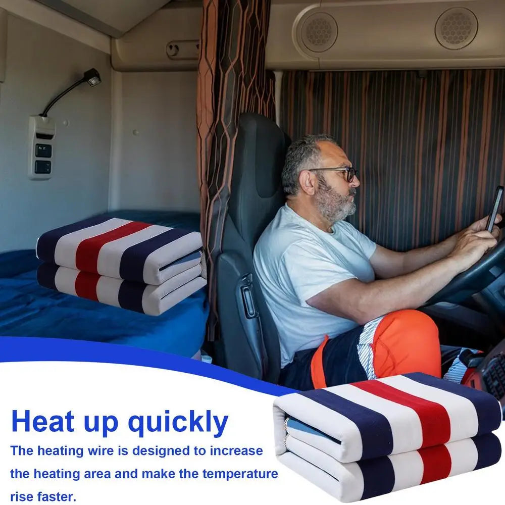 Heated Car Blanket Electric Waterproof Warming Throw With 3 Temperature Settings Electric Warming Blankets For Vehicle Interior