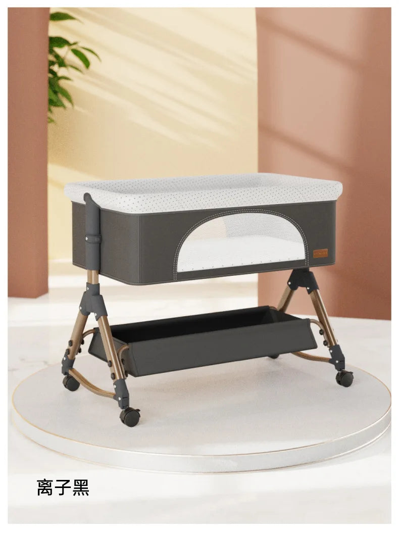 Baby Crib Newborn Small Bed Splicing Large Bed Cradle Bed Sleeping Basket Movable Foldable Portable And Multifunctional