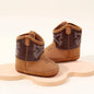 2025 Autumn New Western Cowboy Boots Fashionable and Casual Infant/Toddler Mid length Boots Embroidered Baby Boots for 0-18M