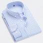 Brand New Men Shirt Male Dress Shirts Striped Men's Casual Long Sleeve Business Formal Plaid Shirt camisa social