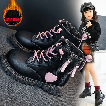 Girls Ankle Boots 2025 New Autumn and Winter Fashion Double Zip Beautiful Princess Non-slip Performance Boots for Catwalk Casual