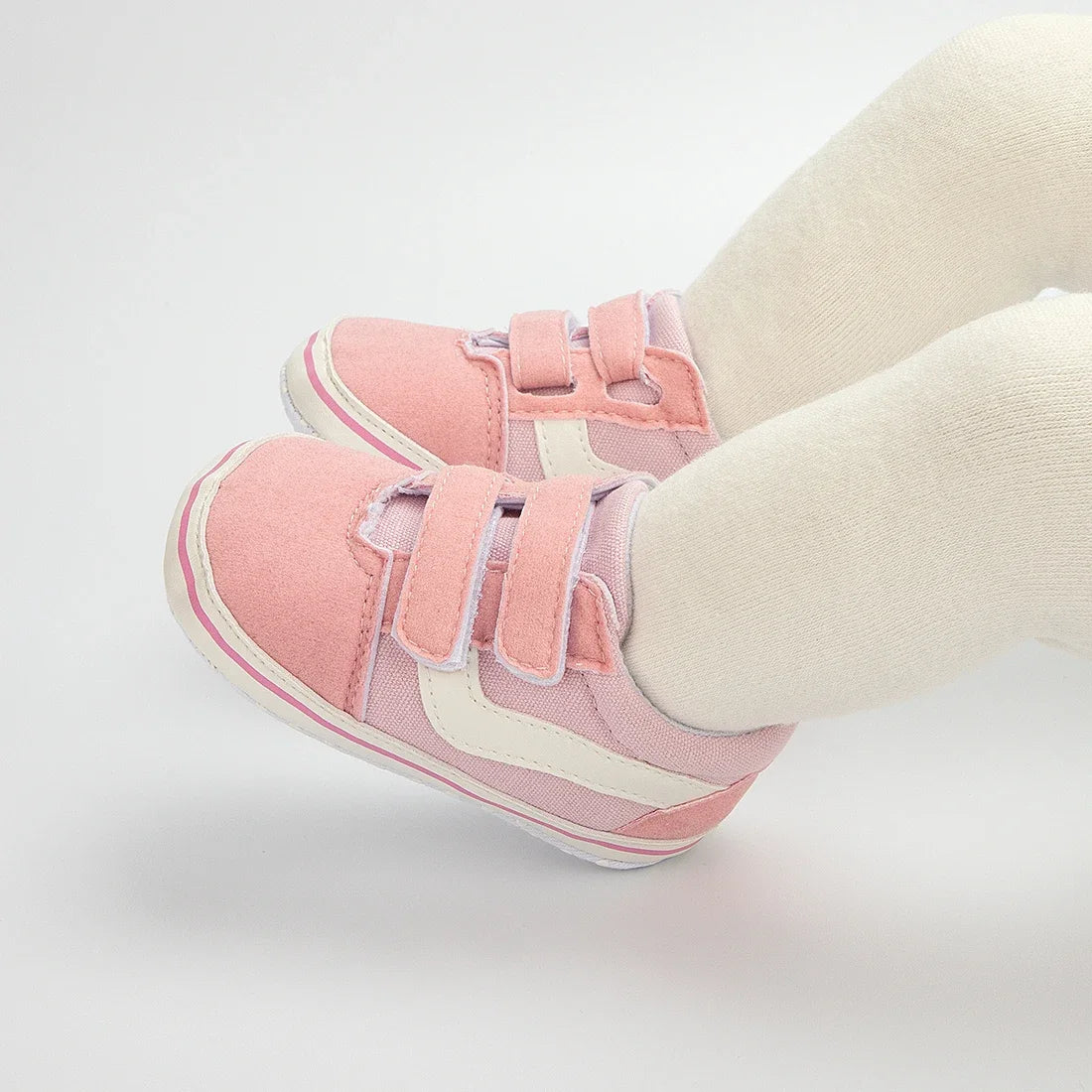 2025 Baby Canvas Sneakers Classic Stripes Casual Baby Boy Girl Shoes Anti-slip Soft First Walkers Infant Baby Unisex Shoes