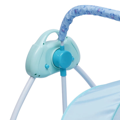 5 Gears Electric Auto-Swing Baby Crib Cradle Sleep Bed Infant Rocker + Net Music Bluetooth Music Adjustable+ Mat