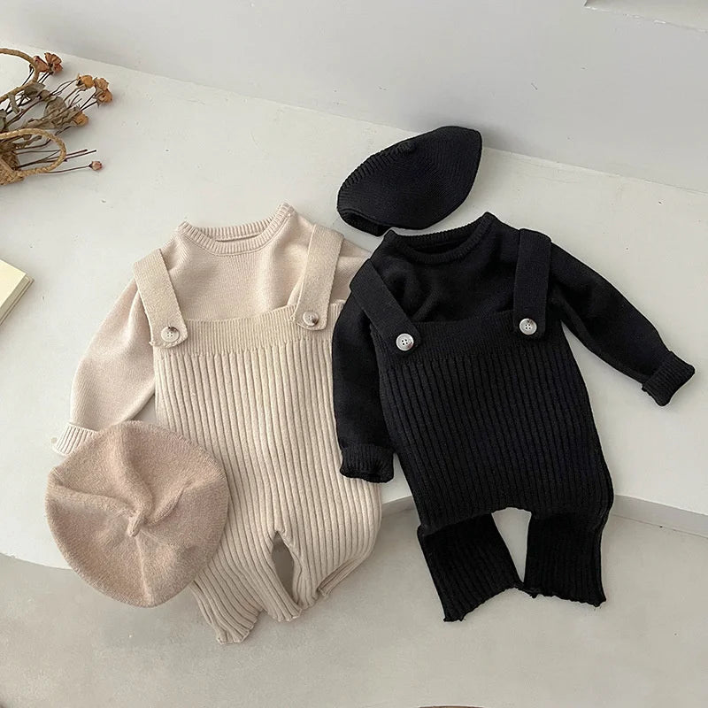 Baby Boys Girls Knitted Pants Children Casual Fashion Jumpsuits Kids Autumn Spring Trousers 2025 New Infant Clothing 0-3 Years