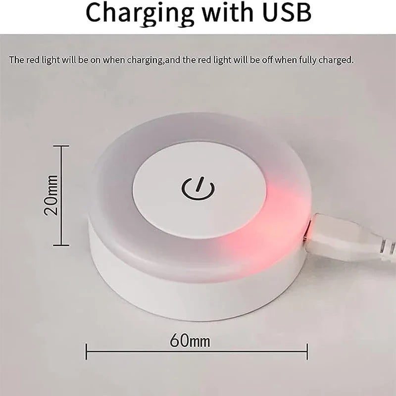 Led Light Portable USB Rechargeable Night Light for Living Room and Bedroom Lighting. Lamps Lamp Home Decorations Décor Lights