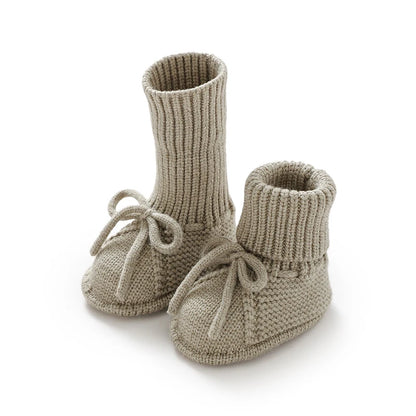 Breathable Non-Slip Infant Boys Girls First Walker Shoes Casual Solid Knitted Newborn Unisex Floor Pre walker Toddler Lightweight
