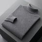 Autumn and winter new 100% merino cashmere sweater men's knitted pullover padded warm turtle neck fashion loose plus size coat