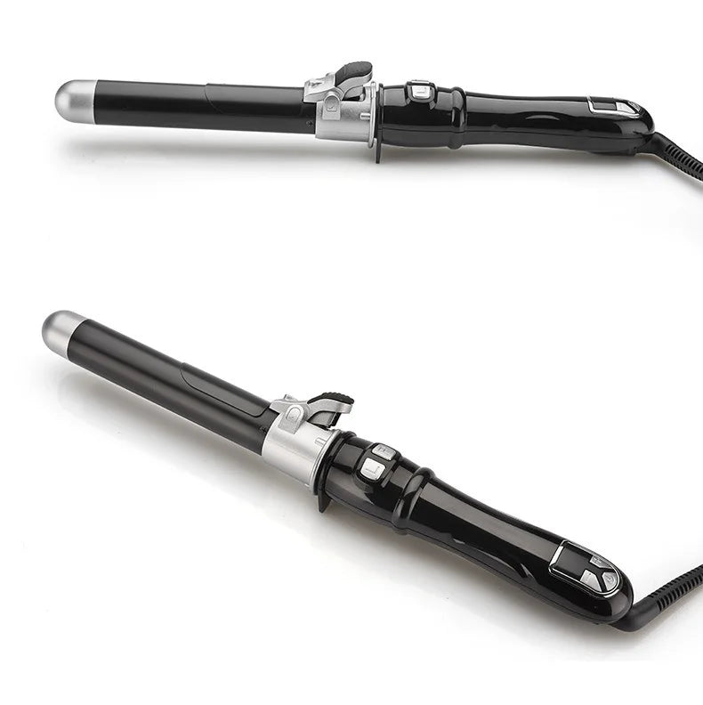 Automatic Hair Curler 1.1inches Rotating Curling Iron with LED Display Fast Heating Curling Wand Hair Curler for Home Travel Use