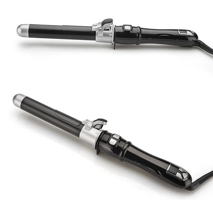 Automatic Hair Curler 1.1inches Rotating Curling Iron with LED Display Fast Heating Curling Wand Hair Curler for Home Travel Use