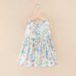 Baby Girls Clothes Summer Dress Flying Sleeve Newborn Infant Dresses Plaid Sleeveless Cotton Newborn Princess Dress Baby Girl