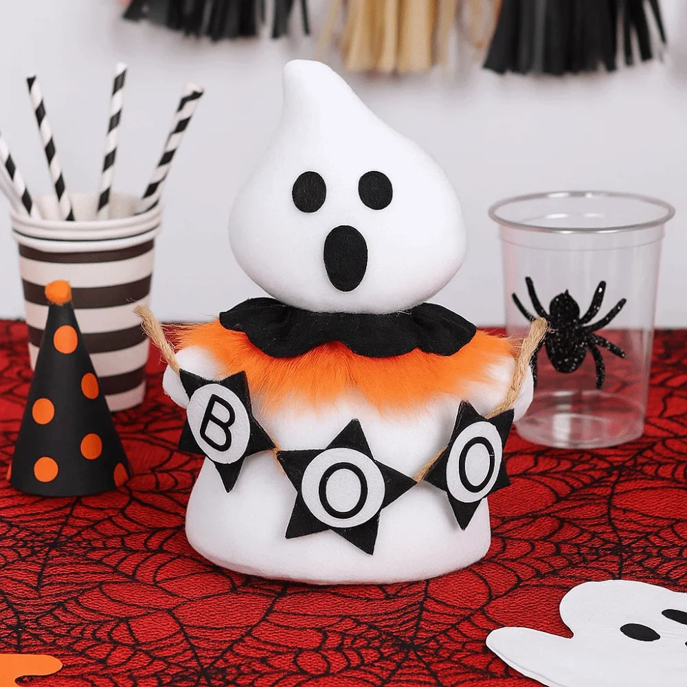 Holiday Decor Funny Halloween Ghost Doll Handicraft Soft Scary Ghost Doll Cartoon Scary Ghost Figurines Haunted House