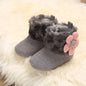 Autumn and Winter Baby Plush Thick Warm Cotton Shoes 0-18 Months Soft Soled Comfortable Non Slip Boots