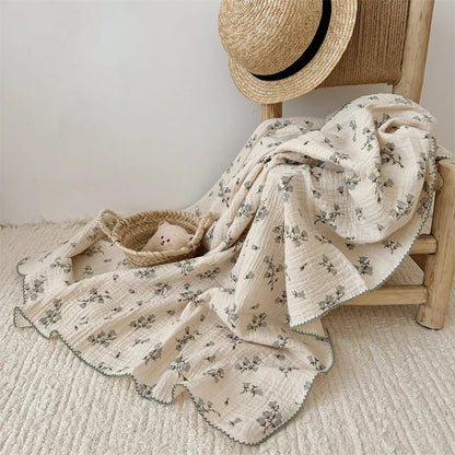 Summer Muslin Swaddle Blankets Cotton Soft Baby Blanket For Boys Girls Newborn Baby Receiving Blanket Sleeping Cover Crib Quilts