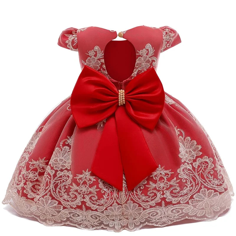 Baby Girls Christmas Dress 3 6 9 12 18 24 Months Toddler Newborn Lace Princess Dress 1 Year Old Birthday Party New Year Costume