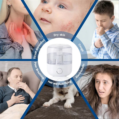 3L Mechanical Humidifiers Quiet Large Spray Mute Humidifier Sprayer Atomizer Wall Plug Essential Large Capacity Household 2025