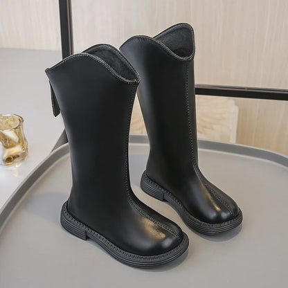 2025 NEW Girls Boots Fashion Cute Autumn Winter Casual Walking Shoes 4 To 12 Years Waterproof Comfortable Girl Ankle Boots