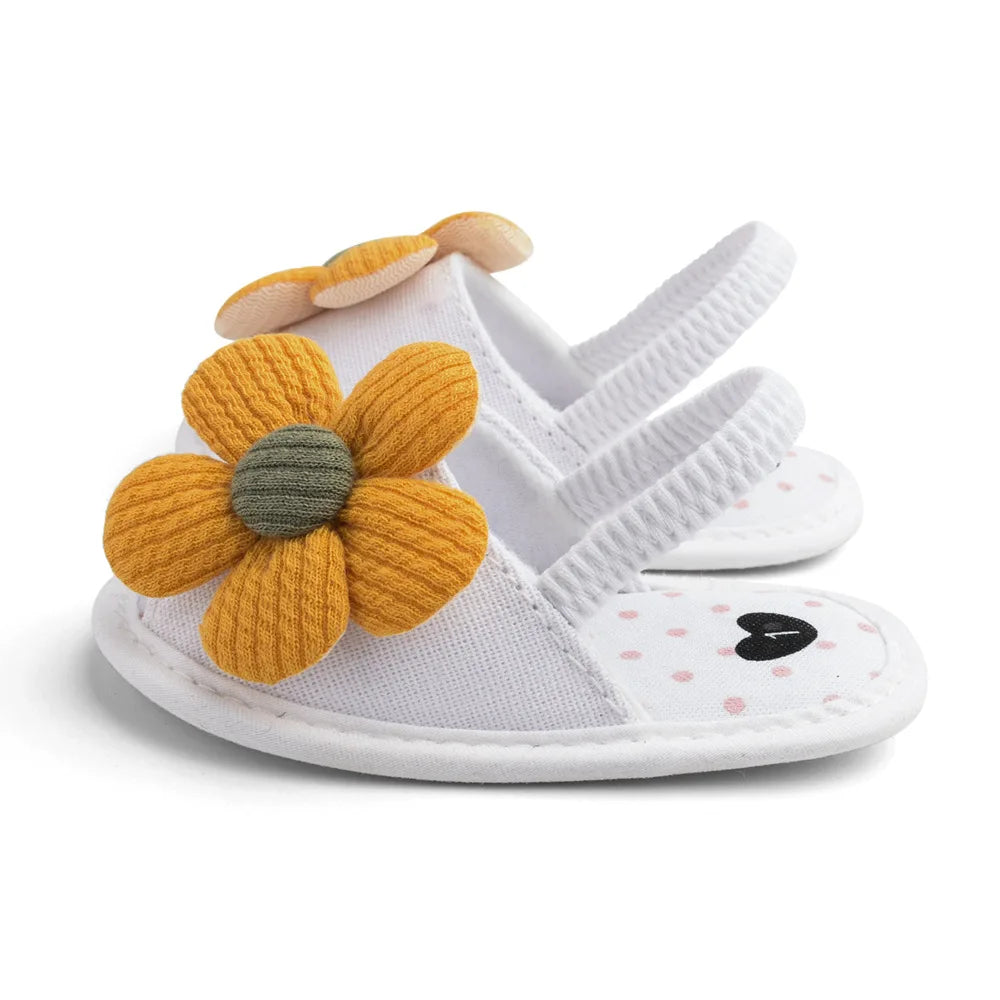 Summer New Sunflower Baby Sandals Soft Bottom Baby Toddler Shoes 0-1 Years Old Baby Girls  Baby Shoes Girls  Baby Boy Shoes