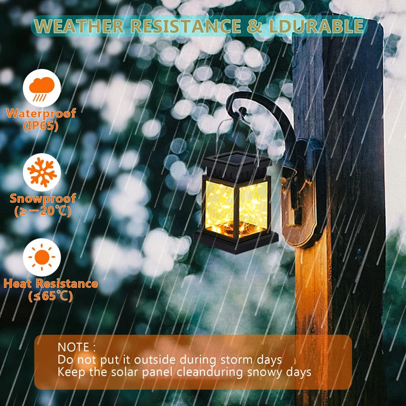 Solar LED Lights Outdoor Focus Floor Lanterns Panel Candle Terraza Indoor Hanging Balcony Birds Decoration Lighting For Garden