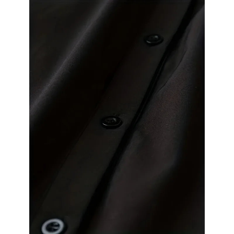 Plus Size Women Casual Long Sleeve Solid Color Long Shirts