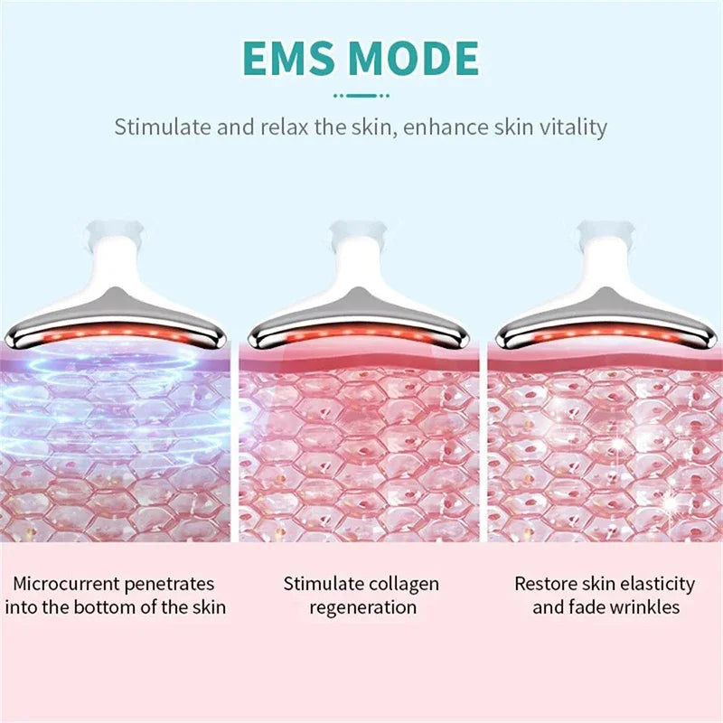 7 Modes Neck Face Lift Neck Beauty Device Slim Massager Face Lifting Tightening Facial Wrinkle Remover Face Care Beauty Machine