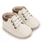 Fashionable 0-18M Boys and Girls' Shoes Classic Solid Color Leather Bottom Anti slip Preschool First Step Casual Sports Shoes