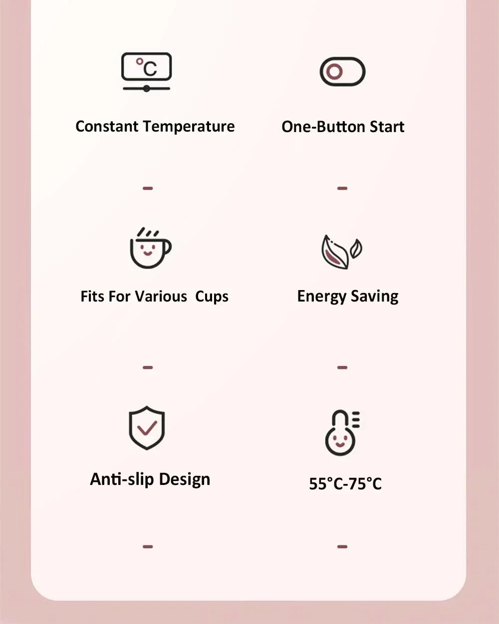 Mug Warmer USB Cup Heater Electric Coffee Milk Tea Water Heating Pad Thermostatic Coasters Cup Warmer for Home Office Mug Heater