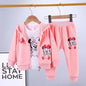 Baby Girls Boys Mickey Minnie Clothing Sets Spring Autumn Kids Outfits Hoodie +T-shirt + Pants Tracksuit Children Sport Suit