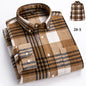 New in shirt plus size 7xl100%cotton long-sleeve shirts for men slim fit casual plain shirt soft kerokan designer plaid clothing