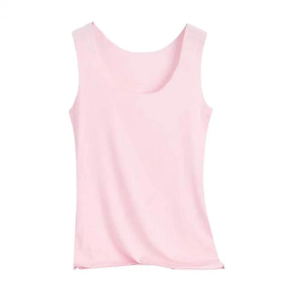Summer Women Tank Tops Camisole Seamless Stretchy Slim-fitting Off Shoulder T-shirt Female Thin Breathable Shirts Undershirt
