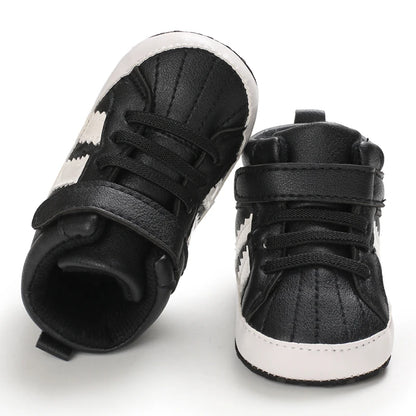0-18M Baby Shoes Boy Newborn Infant Toddler Casual Comfort Cotton Sole Anti-slip PU Leather First Walkers Crawl Crib Shoes